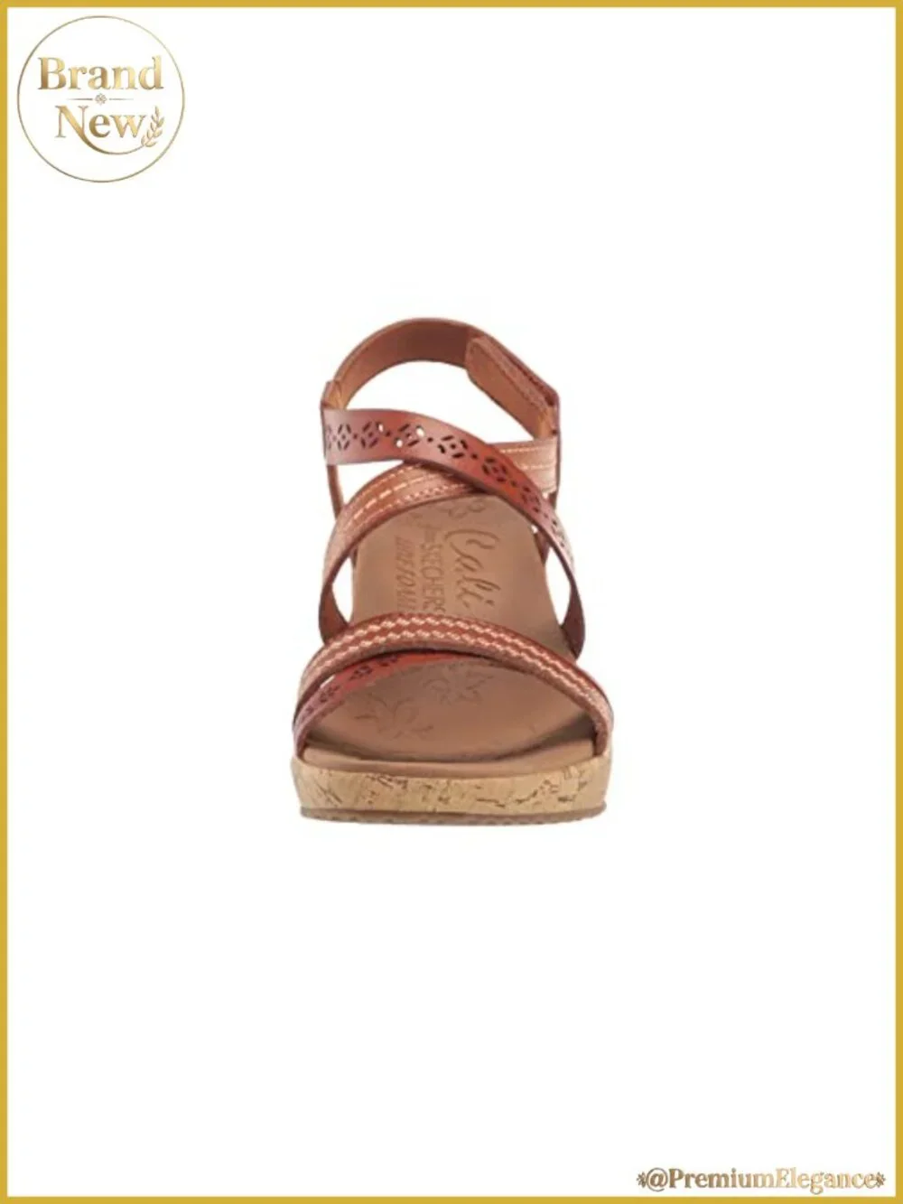 Beverlee Delicate Glow Wedge Sandal Faux Leather Vegan Luxe Foam Slingback